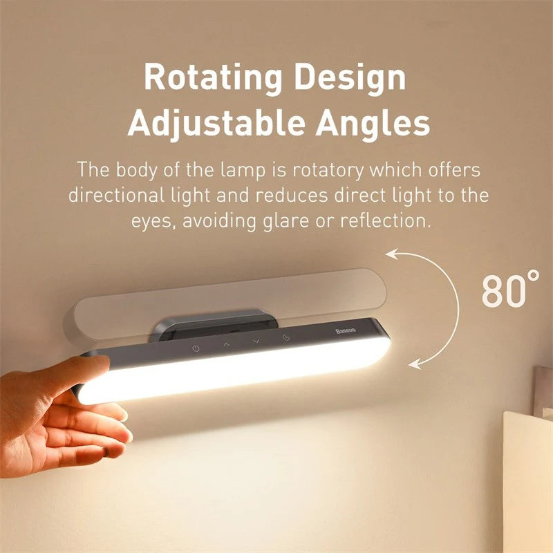 Rotating design of Baseus magnetic LED lamp with 80-degree adjustable lighting angle