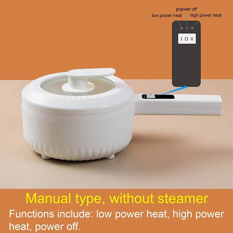 Manual multifunctional electric cooker without steamer and power control