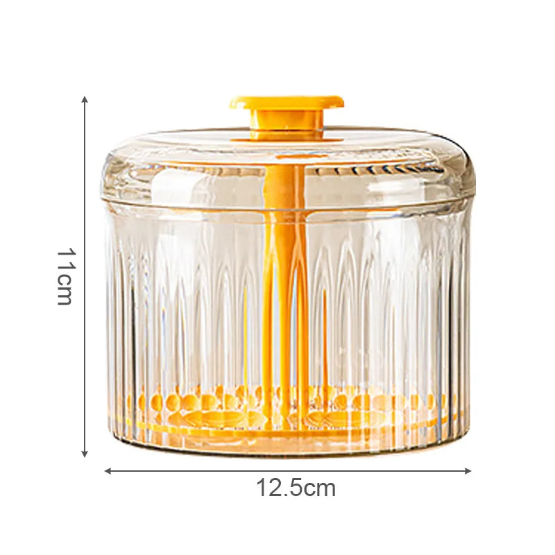 Orange Meatball Maker with dimensions labeled: 11cm height and 12.5cm width, shown on a white background.