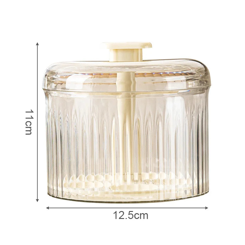 Transparent Meatball Maker with dimensions labeled: 11cm height and 12.5cm width, shown on a white background.