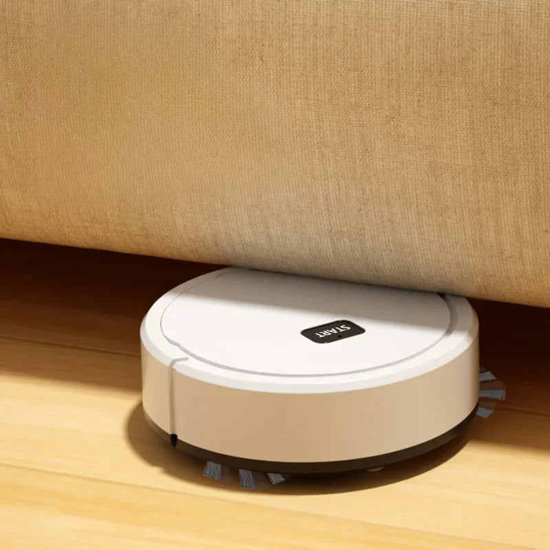 Smart robot vacuum cleaner easily cleaning under the sofa