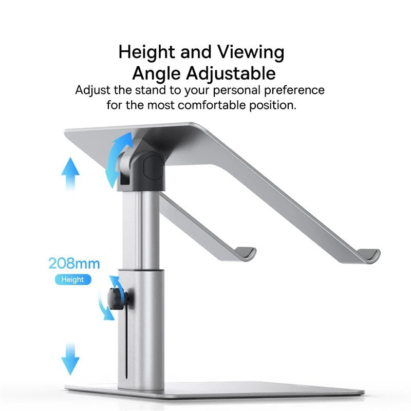 Stable and stylish laptop elevation stand with minimal design