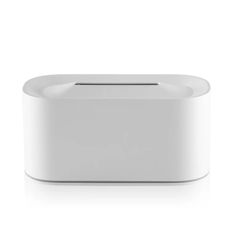 White electronic device on a white background
