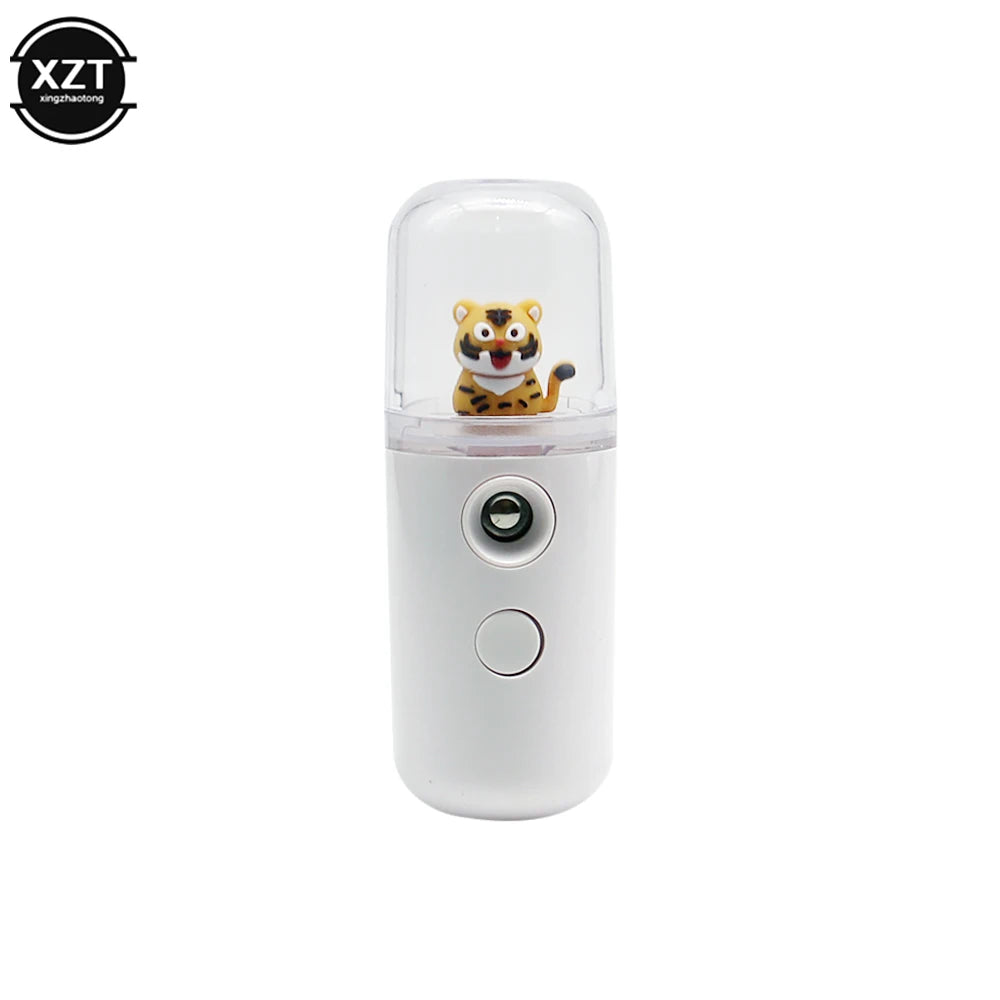 White handheld device with a tiger figurine on a white background, featuring the brand 'XZT'.