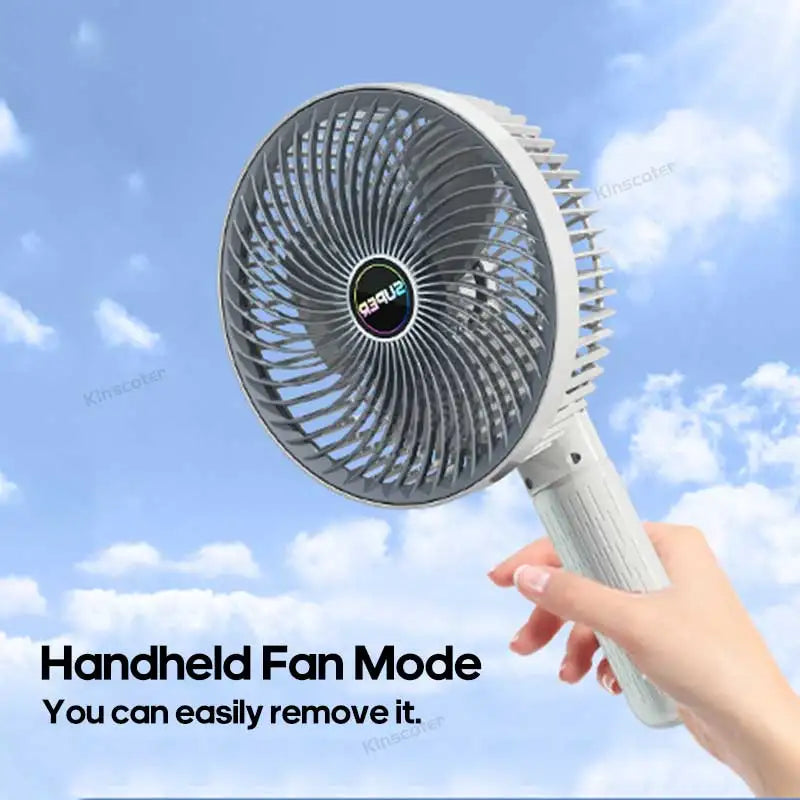 Home Electric Clip Fan Portable Cordless 1200mah Desktop Wall Fan Ventilator Handheld Personal Fan - SmartBlip