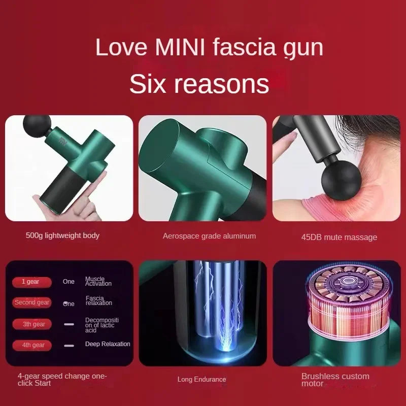 Xiaomi Mijia Fascia Gun Smart Home Relaxation Treatments Massager Relieve Muscle Soreness Vibration Massage Gun Portable Gift - SmartBlip