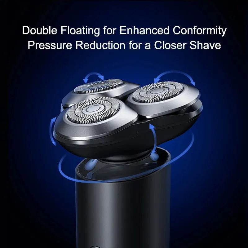 XIAOMI MIJIA Men's Electric Shaver S301 Beard Trimmer Machine Shaving Portable Flex Razor IPX7 Washable Trimer Ceramic Blade - SmartBlip