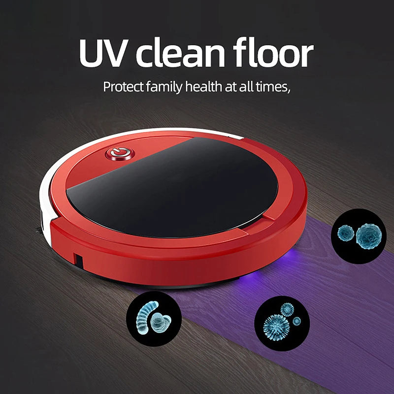 Low noise high suction smart sweeping robot vacuum cleaner with remote control automatic cleaning USB charging - SmartBlip