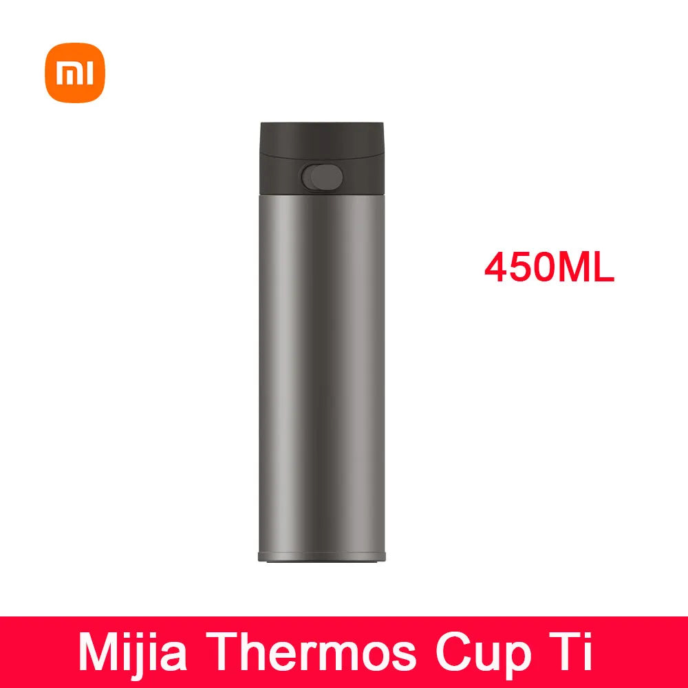 XIAOMI Mijia Thermos Cup Ti TA1 Pure Titanium 450ML Capacity Material 6-hour Keep Warm Medical Material Travel Drink Thermos Cup - SmartBlip