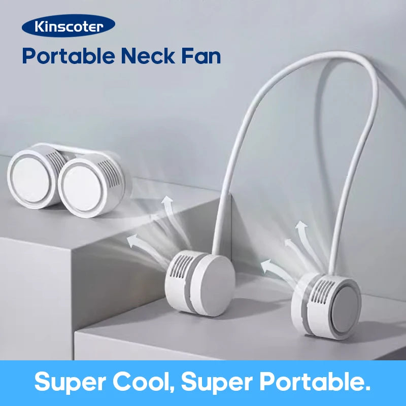 Hanging Neck Fan Power ventilador Bladeless Neckband Fan Portable Mini Air Cooler USB Rechargeable Electric Fans - SmartBlip