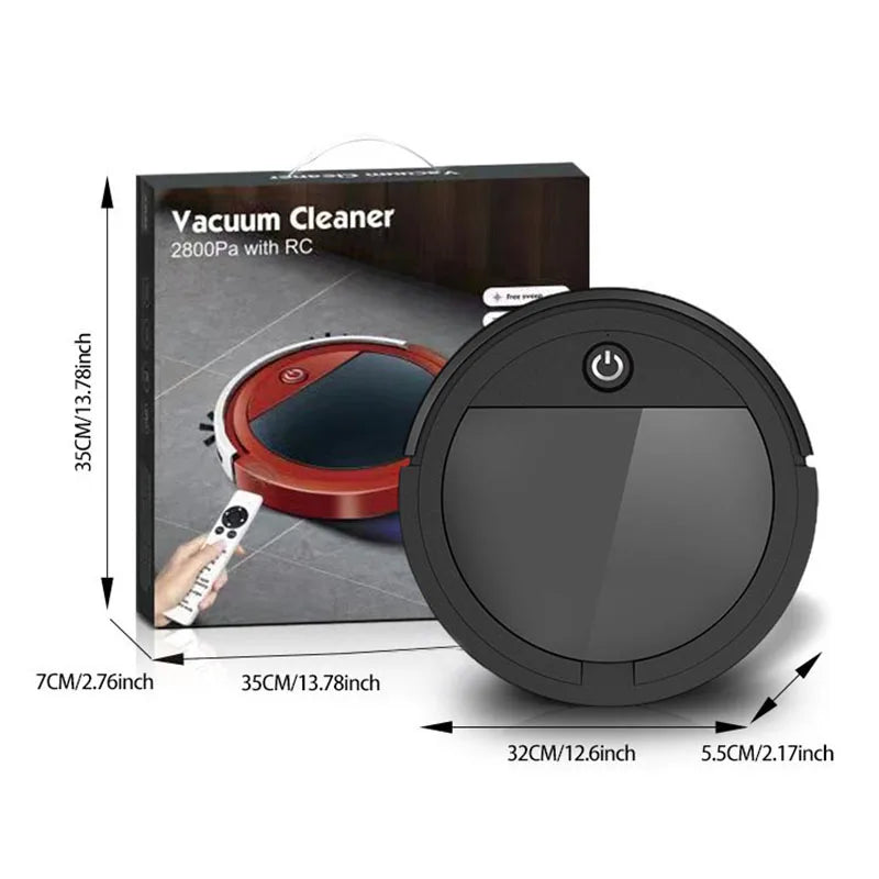 Low noise high suction smart sweeping robot vacuum cleaner with remote control automatic cleaning USB charging - SmartBlip