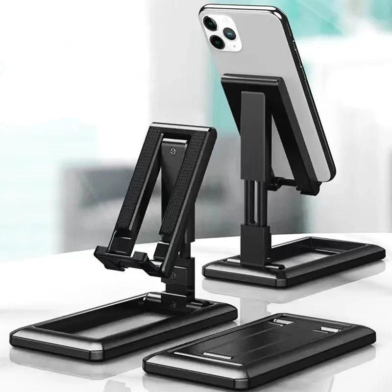 Foldable Tablet Mobile Phone Desktop Holder for iPad iPhone Samsung Desk Stand Adjustable Desk Bracket Smartphones Stand Holder - SmartBlip