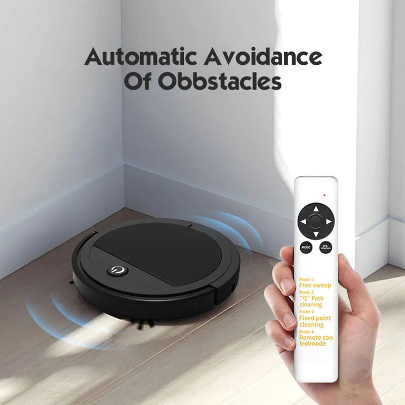 Low noise high suction smart sweeping robot vacuum cleaner with remote control automatic cleaning USB charging - SmartBlip