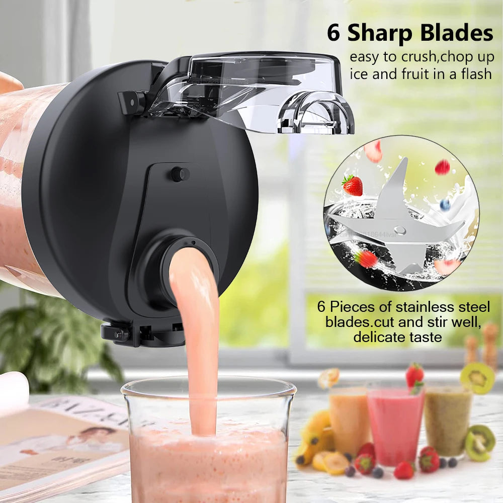 Portable Electric Juicer Fresh Juice Blender Rechargeable For Smoothies Fruit Juice Milkshake Mini Blender Multifunction Machine - SmartBlip