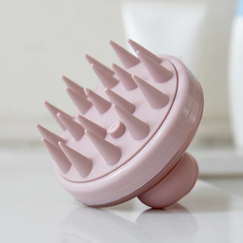 Built With Dispenser Shampoo Brush Massage Comb Hair Scrubber Head Scalp Massage Silicone Scalp Massager Brush - SmartBlip