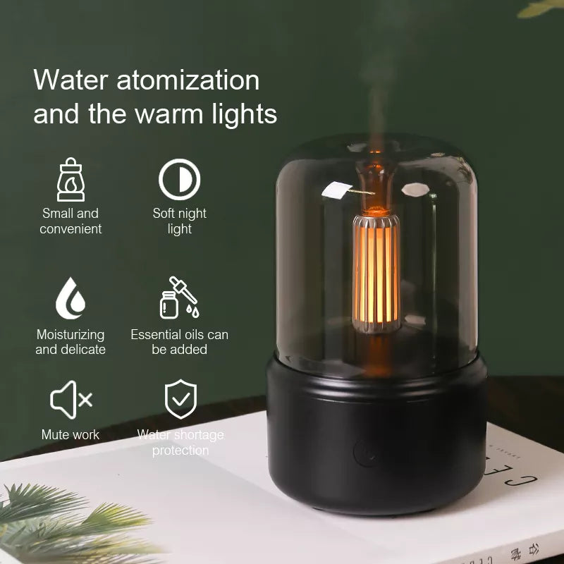 KINSCOTER Home Portable Aroma Diffuser USB Air Humidifier Essential Oil Night Light Cold Mist Maker Sprayer for Gift Bedroom - SmartBlip